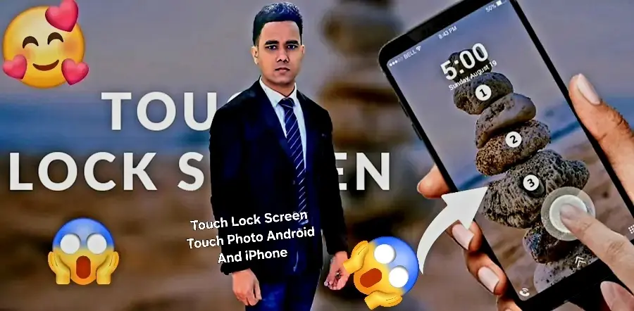 Touch Lock Screen Touch Photo Android And iPhone Trick | LTT L TT | Ai4 Ai 4